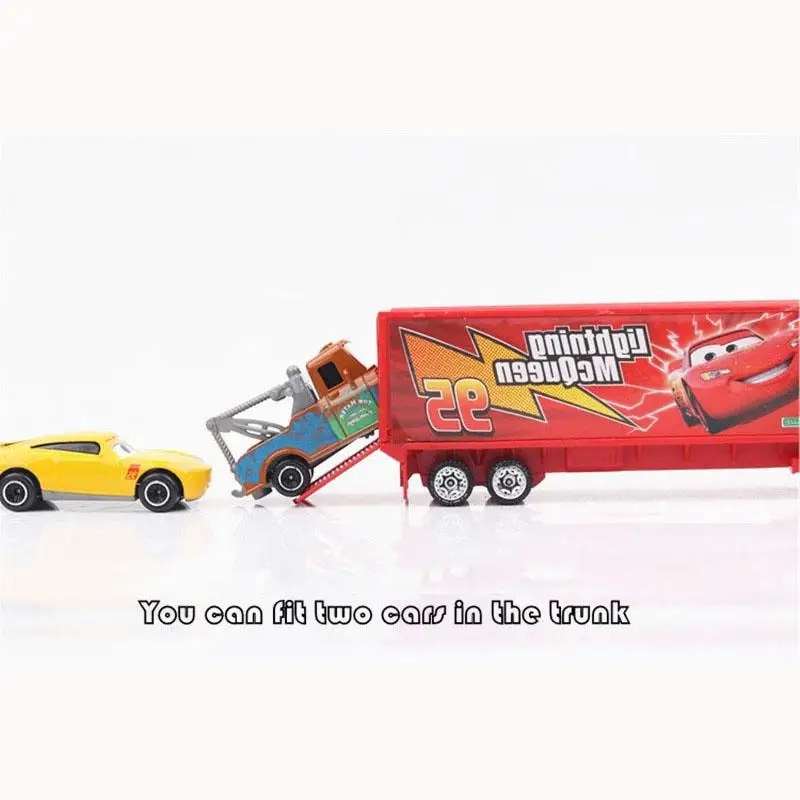 1-7pcs/Set Disney Pixar Masina 3 Lightning Mcqueen Unchiul Camion Jackson Storm 1:55 turnat sub presiune, Metal Model de Masina Jucării pentru Copii Băiat Xmas Cadouri