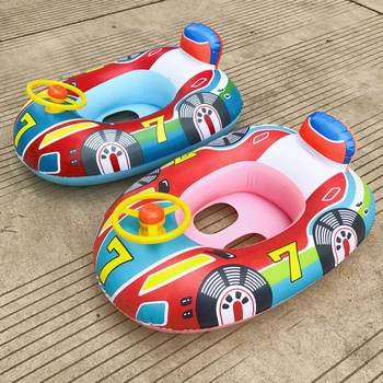 Copil gonflabile Înot Inel PVC Corn Masina de Barca pentru Copii de Înot Loc Distractiv de rezistent la Rupere, Jucării de Apă pentru Pool Party Joc