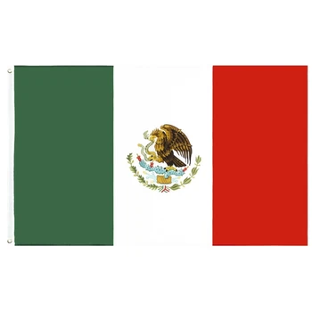 3x5ft Mexic Pavilion pentru Exterior Mexicanos Steaguri Naționale mai Lungă Durată Grele