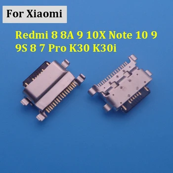 20-100BUC Încărcător Micro USB Port de Andocare Soclu Priză Pentru Xiaomi Redmi 8 8A 9 10X Nota 10 9 9 8 7 Pro K30 K30i Conector de Încărcare