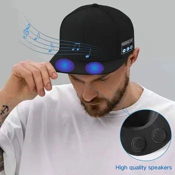 Noul Multifuncțional în aer liber Pălărie cu Boxe Bluetooth Detasabila Wireless Reglabil Muzica Șapcă de Baseball de Funcționare Sport Cadou