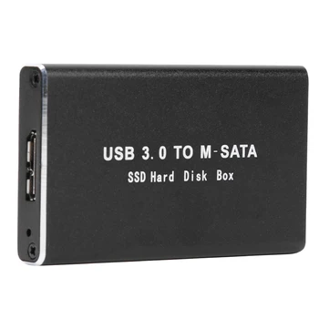 USB 3.0 pentru mSATA Adaptor Hard Disk HDD Cazul SSD Extern Hard Disk Cabina