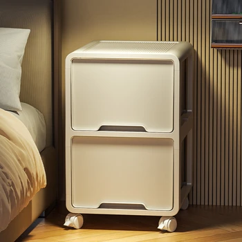 Consola spațiu protectoare Dormitor Noptieră Mobile Mici de Plastic Noptieră Mini Cabinet masa de nuit de mobilier de acasă HY