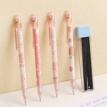 0,5 mm Roz Piersica Apăsați Automate Creion Mecanic pentru Școală, Rechizite de Birou Student Drăguț coreeană Papetărie Instrument de Desen