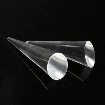 Durabil Con Inel Rack Inel Titular De Înaltă Calitate Din Material Plastic Acrilic Formă De Con Transparent Afișare Bijuterii Inel De Afișare