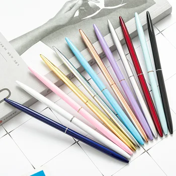 1 Buc En-Gros Creative Metal Pix Macaron Metal Papetărie Semnătura Pen Rechizite Școlare