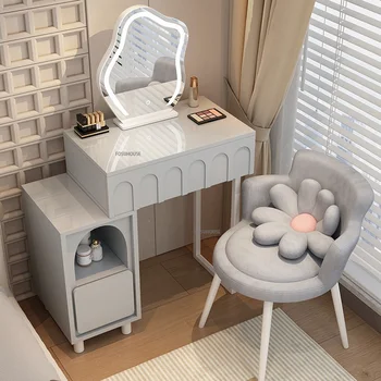 Minimalist Modern, Dulapuri pentru Dormitor Mobilier Cabinet de Stocare Lumină de Lux Machiaj Vanitatea Birou, Măsuță de toaletă cu Oglindă Z