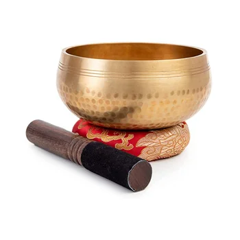 Tibetan Singing Bowl Set - Ușor pentru a Juca pentru Incepatori - Manual de Meditație Mindfulness Ansamblu de Sunet