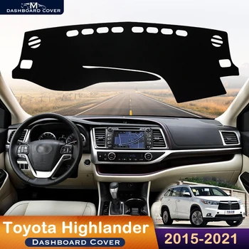 Pentru Toyota Highlander XU50 Kluger 2015~2021 tabloul de Bord Masina Acoperi Evita Lumina Pad Instrument Platforma Birou Mat Dash Covor