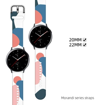 20mm 22mm Curea Silicon Pentru Samsung Galaxy Watch Gear S3 2 Active Graffiti curea Pentru HuaMi Amazfit GTS/GTR 2 3 Huawei GT 2 trupa