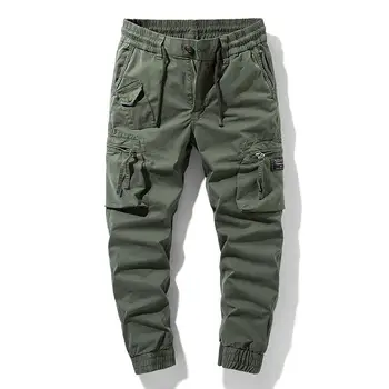 Moda Barbati Pantaloni Casual Hip Hop Solid Multi-Buzunar De Sex Masculin Pantaloni De Trening Streetwear Panglici Pant Mens Sport