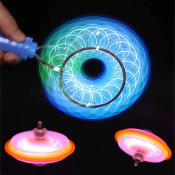 Colorat Luminos Gyro Magnetic titirez Rotație Gyroscope Led Show Jucărie Amuzant pentru Copii Cadouri pentru Copii de Crăciun Jucărie 1buc