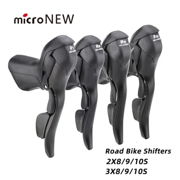 MicroNEW Biciclete Rutier Schimbator 3x7 3x8 3x9 3x10 Speed Manete de Frana de Bicicleta 2x7 2x8 2x9 2x10 Viteza Fata Pentru Derailleur Shimano