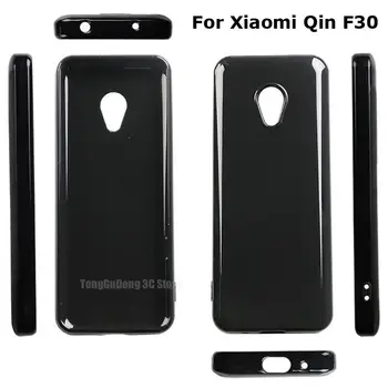 Ultra-subțire Transparent Cazul în care Telefonul Pentru Xiaomi Qin F30 Silicon Bara de protecție Caz Moale TPU Negru Capac Pentru Xiaomi Qin F21 Pro Capacul din Spate