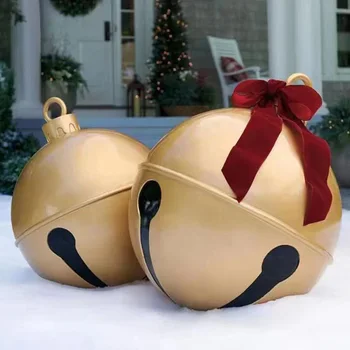 Pvc de Craciun Gigant Balon Pandantiv de Clopot de Crăciun Minge Gonflabila de Vacanță de Crăciun Decoruri Cadouri de Craciun pentru Prieteni de Familie