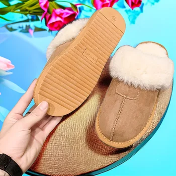 Femei Cizme de Zăpadă 2023 Noua Culoare Castaniu Căptușit Îngroșat Kaki Blană Papuci de Toamnă și de Iarnă Modele Baotou Femei Pantofi de Bumbac