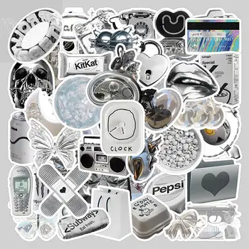 Metal argint autocolant retro personalitate creatoare autocolant impermeabil valiza Calculator ipad caz de telefon desktop cupa autocolant