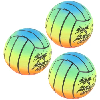3pcs Sport Bile Curcubeu Mingi de Plajă Jucarii pentru Copii de Vară Mingi de Plajă Handballs pentru Interior, loc de Joacă în aer liber ( Random Piscină