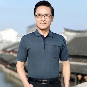 Moda Rever Îmbinat Butonul Imprimat Buzunare Tricouri Polo Îmbrăcăminte pentru Bărbați 2023 Vara Noi Casual, Pulovere Topuri coreean T-Shirt