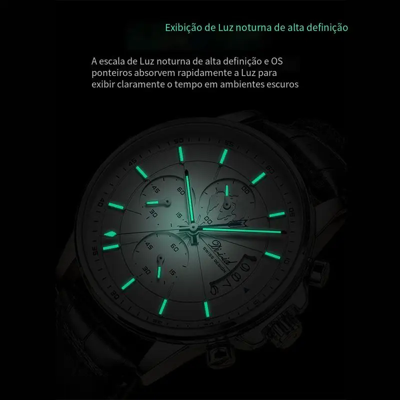 2023 Bărbați Ceasuri Cronograf Pământ Sport de Lux Cuarț Ceas Pentru Bărbați din Oțel Inoxidabil rezistent la apa Încheietura Ceas Relogio Masculino