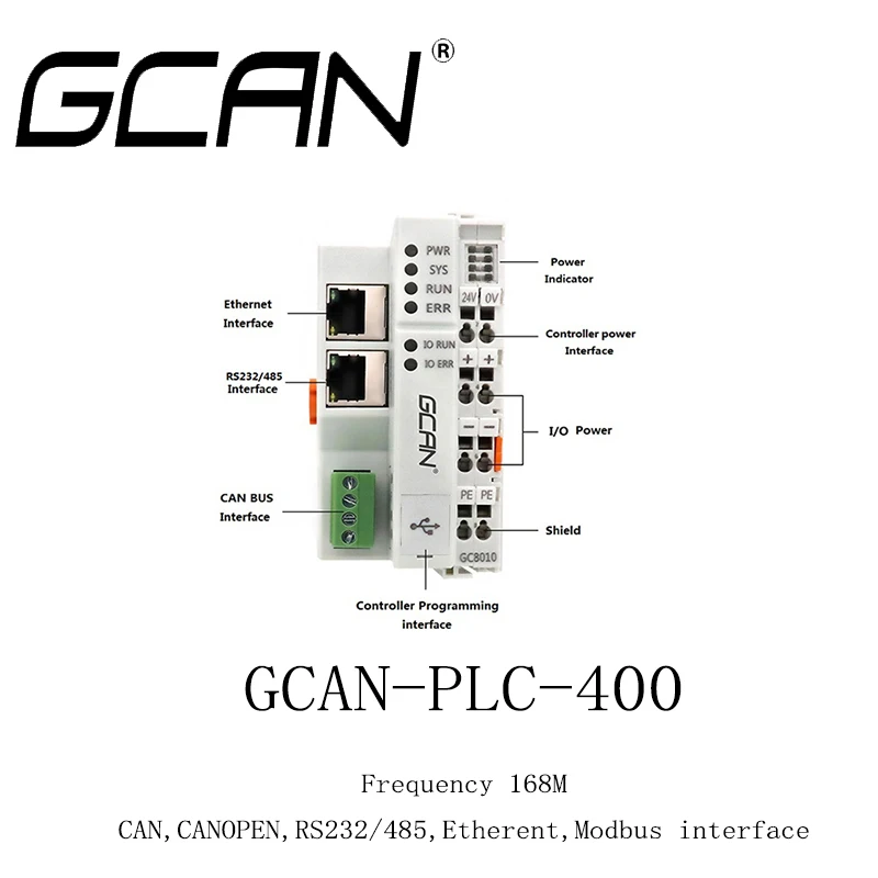 2023 Intrare Și Ieșire Modulul GCAN-PLC Poate Fi Conectat La Ecranul Tactil Pentru Domeniul Industrial, Comandă Și Achiziție de Sarcini