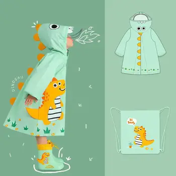 Pelerina De Ploaie Copii Impermeabil 1-10 Ani Băieți Fete Jachete De Ploaie De Desene Animate Pentru Copii Haina De Ploaie Tinutele Dinozaur Drăguț Modă Haine Pentru Copii