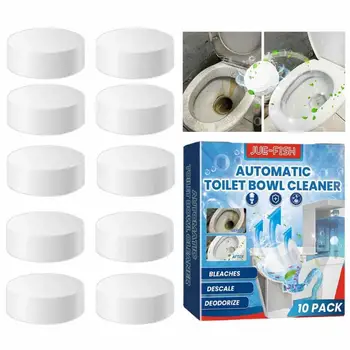 Curățare toaletă Comprimate, 10buc Concentrat de Curățare Tablete Pentru Vas de Toaletă de Lungă Durată Automata Vas de Toaletă de Curățare Pentru