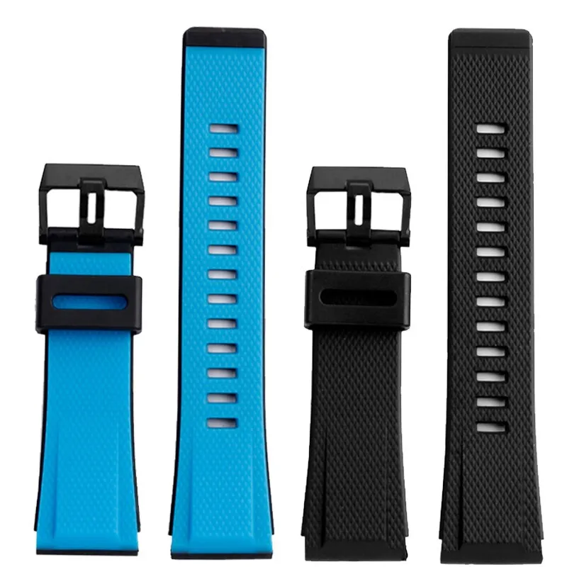 24mm Watchband Pentru Casio Curea Rasina GA2000 PRG-600 PRW-6600 PRG-650 GA-2000 Sport Impermeabil Ceas Silicon Brățară Albastru Negru