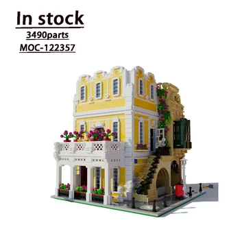 MOC-122357 City Street View Florentin Palazzo Asamblate Despicare Building Block Model 3490 Piese pentru Copii de Ziua Jucarie Cadou
