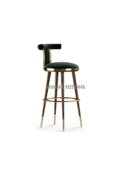 Noua lumină de lux din oțel inoxidabil scaun pentru bar modern și simplu înapoi scaunul de la Biroul de Vânzări cameră model de scaun pentru bar scaun înalt