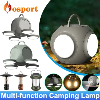 Portabil Camping Lumină în aer liber Agățat Cort Lampă Reîncărcabilă Lanterne LED 3Light Moduri de Urgență Lanterne pentru Drumeții, Pescuit