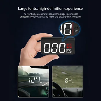 1buc Auto OBD2 GPS-ul Head-Up Display electronic Auto HUD Ecran Proiector Digital, Vitezometru Mașină Accesorii Pentru Masina