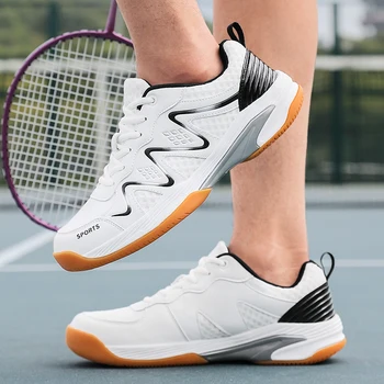Profesionale De Carne De Vită Tendon Tălpi De Badminton, Pantofi Pentru Bărbați De Înaltă Calitate De Formare Meci Adidasi Femei Respirabil Non-Alunecare Pantofi De Tenis