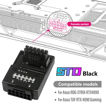 ATX3.0 450W Alimentare Adaptor 16Pin(12+4PIN) PCI-E 5.0 sex Masculin La Feminin Conector pentru RTX 4090 4070 4080 Ti 3090 placa Grafica