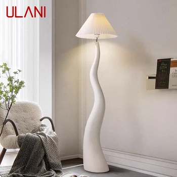 ULANI Nordic Crema Lampa de Podea Stil Stil francez Camera de zi Dormitor Creative Curbe Decorative Atmosfera