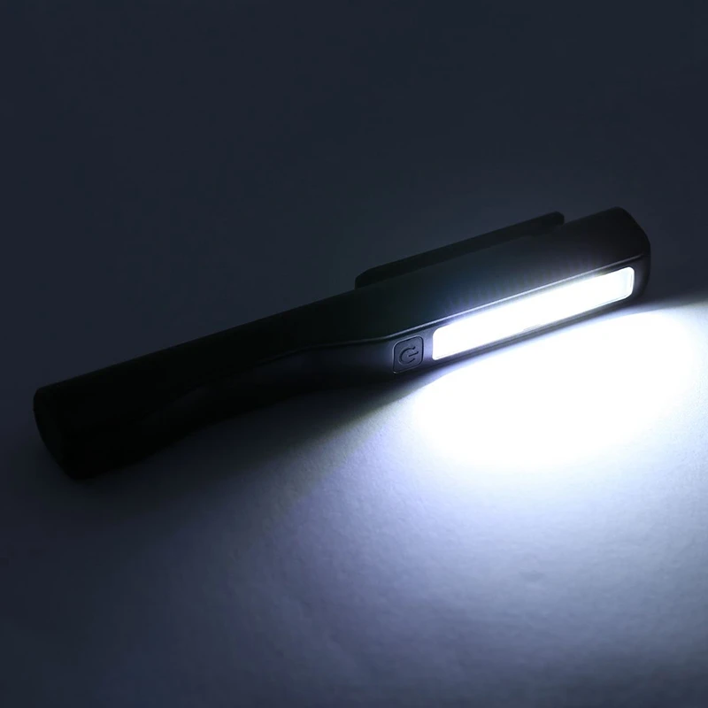 2X Reîncărcabilă LED COB Portabil Camping Activitatea de Inspecție Lumină Lampă de Mână Lanterna Magnetica Black