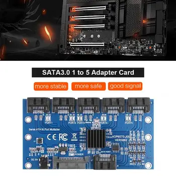 De la 1 la 5 Port SATA Adaptor de Card de Multiplicare SATA3.0 6Gbps PC-ul SATA de Expansiune Coloană