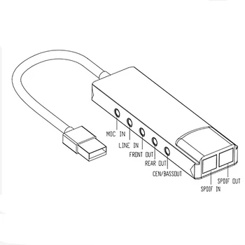 Placa de Sunet USB din Aliaj de Aluminiu Externe placa Audio AC-3, DTS Headphone Adapter placa de Sunet 7.1 5.1 Canale Optice pentru Calculator PC