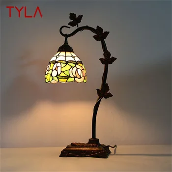 TYLA Tiffany Lampă de Masă Contemporană Retro Creative Decor de Lumină LED-uri Pentru Acasă