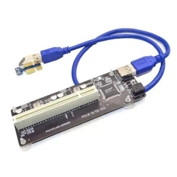PCIE, PCI-E PCI Express X1 la PCI Riser Card Carte de Autobuz de Înaltă Eficiență Adaptor Convertor Cablu USB 3.0 pentru PC Desktop