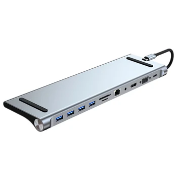 Inteligent USB3.0 Splitter PD 87W Mini Alimentat Splitter Extensie compatibil HDMI Viteza de Transmisie 5.0 Gbps pentru Laptop-uri, Tablet