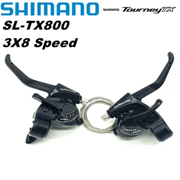 Shimano Tourney ST-TX800 Mountain Bike Shift/Manetă de Frână EZ Foc Plus 3x8 Speed Shift Pârghii Piese de Bicicletă