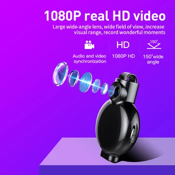 Noi 1080P Mini Camera HD MP3 de Reducere a Zgomotului Recorder de Voce de Înregistrare Video Micro-aparat de Fotografiat Inteligent Buclă Video Portabil AVR Cam