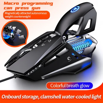 G10 prin Cablu USB de Programare Macro Mouse-ul Jocuri de Colorat răcit cu Apă ușoară 7200 DPI Șoareci Cu LED Backlight 7 Buton Pentru Laptop PC