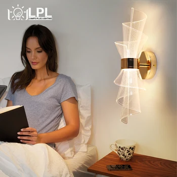 LED-uri moderne Living Contemporan Noptiera Decorative de Interior, Cameră, Lumina Calda Lampa de Perete Cu Opal Mat Acrilic Umbra