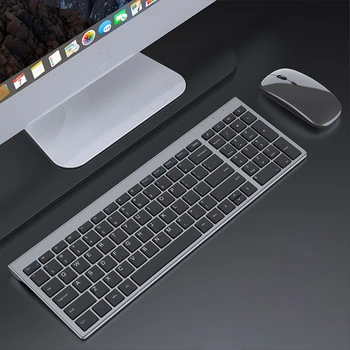 Slim 2.4 GHz USB Wireless Tastatură Și Mouse-ul Setat Plug and Play de Tastatură Mouse Combo Ergonomic Reîncărcabilă Tastaturi si Soareci