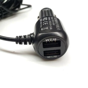 Incarcator USB Cablu de Încărcare Electronica Auto 1 buc Negru Adaptor Auto 12V DC Rezistent La Slefuire Universale