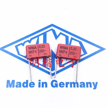 Transport gratuit 10buc/30buc WIMA Germania condensator MKP4 250V 0,22 UF 250V224 220nf P=15mm