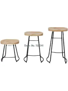 Lemn masiv Nordic modern, simplu scaun bar cafenea bar scaun bar, scaun ceai lapte de magazin home bar scaun înalt picioare