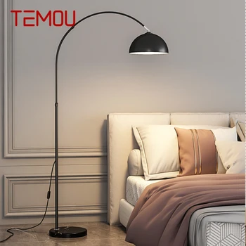 TEMOU Nordic Pescuit Lampa de Podea ModernFamily Camera de zi Dormitor Creative LED Decorativ în Picioare Ușoare